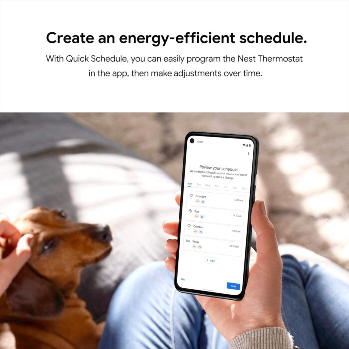 Google Nest Thermostat - Smart Thermostat for Home - Programmable Wifi Thermostat - Charcoal - Image 8