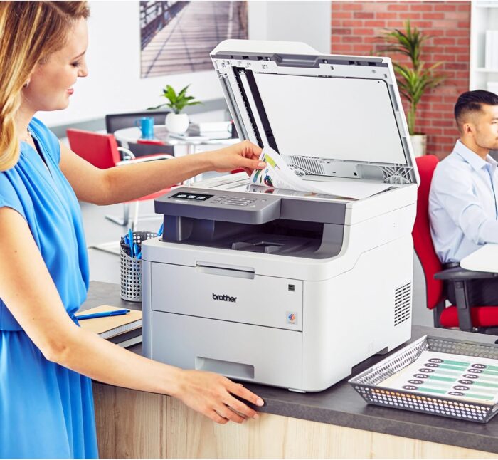 Brother MFC-L3710CW Compact Digital Color All-in-One Printer Providing Laser Printer Quality Results with Wireless, Amazon Dash Replenishment Ready - Image 6