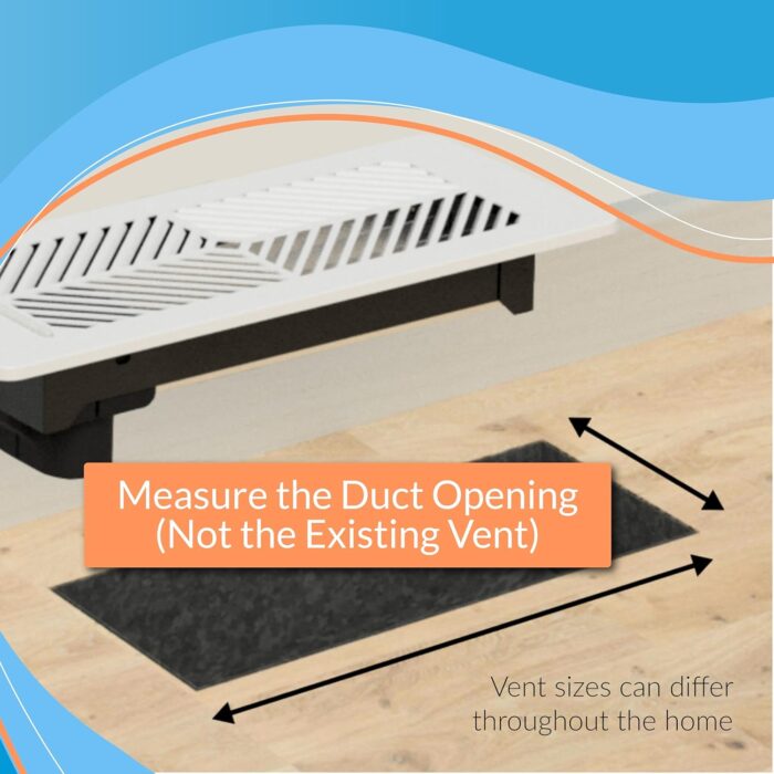 Flair Smart Vent 4x10 (White), AC Vent Cover for Floors, Walls and Ceilings.… - Image 4