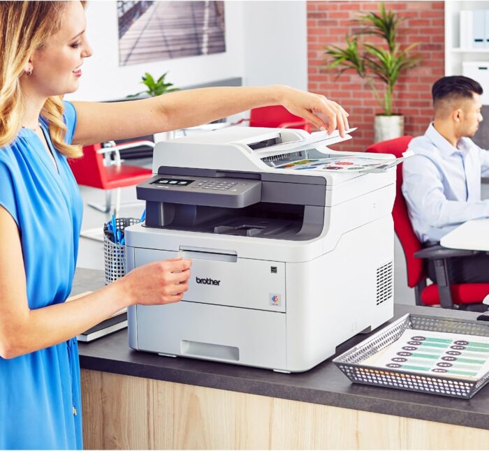 Brother MFC-L3710CW Compact Digital Color All-in-One Printer Providing Laser Printer Quality Results with Wireless, Amazon Dash Replenishment Ready - Image 3