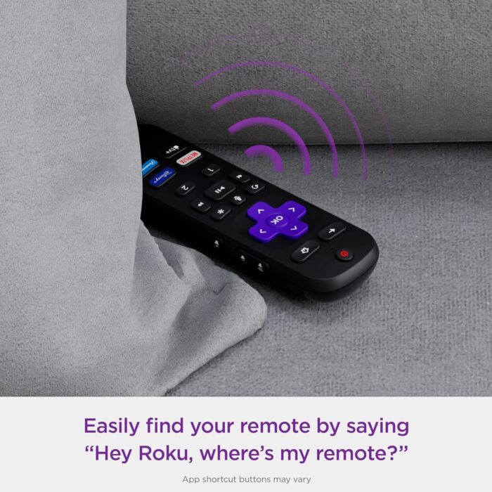 D&H Distributing 129886 Roku Voice Remote Pro with TV Controls Black - Image 7