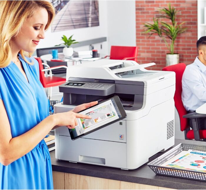 Brother MFC-L3710CW Compact Digital Color All-in-One Printer Providing Laser Printer Quality Results with Wireless, Amazon Dash Replenishment Ready - Image 4