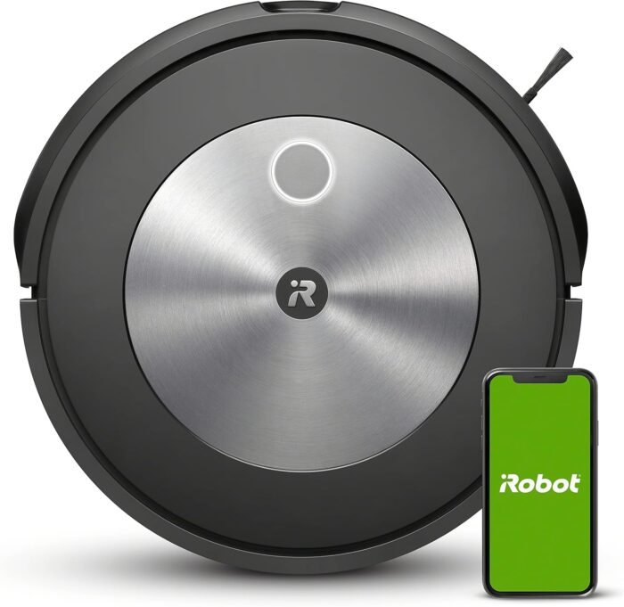 iRobot Roomba j7 (7150) Wi-Fi Connected Robot Vacuum - Identifies and avoids Obstacles Like pet Waste & Cords, Smart Mapping, Works with Alexa, Ideal for Pet Hair, Carpets, Hard Floors, Roomba J7