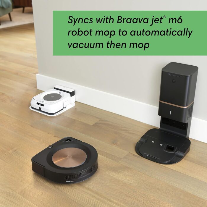 iRobot Roomba s9+ Self Emptying Robot Vacuum - Self-Empty for 60 Days, Detects & Cleans Around Objects in Your Home, Smart Mapping, Powerful Suction, Corner & Edge Cleaning - Image 10