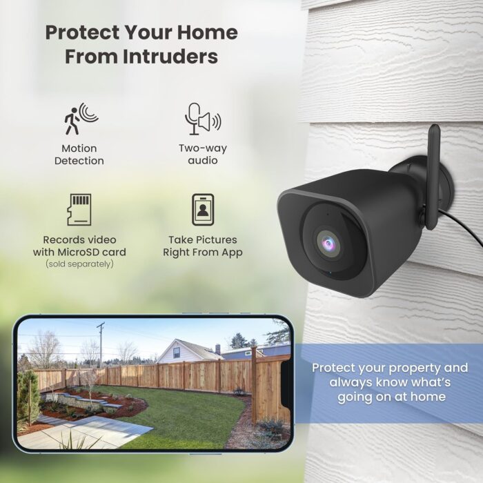 Feit Electric CAM/WM/WiFi 1080p HD Outdoor WiFi Smart Home Security Camera with Night Vision - Image 5