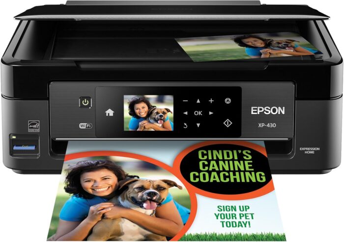 Epson Expression Home XP-430 Wireless Color Photo Printer with Scanner and Copier, Amazon Dash Replenishment Ready