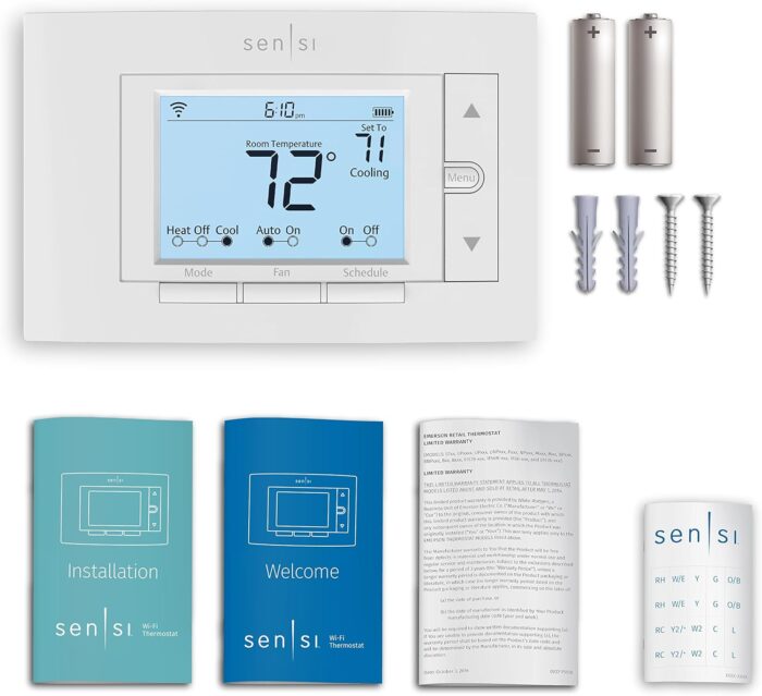 Sensi Smart Thermostat, 100 Years Of Expertise, Wi-Fi, Data Privacy, Programmable, Easy DIY Install, Works With Alexa, Energy Star Certified, Mobile App, ST55 - Image 9