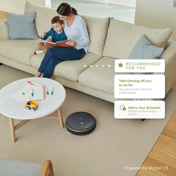 iRobot Roomba 694 Robot Vacuum-Wi-Fi Connectivity, Personalized Cleaning Recommendations, Works with Alexa, Good for Pet Hair, Carpets, Hard Floors, Self-Charging - Image 5