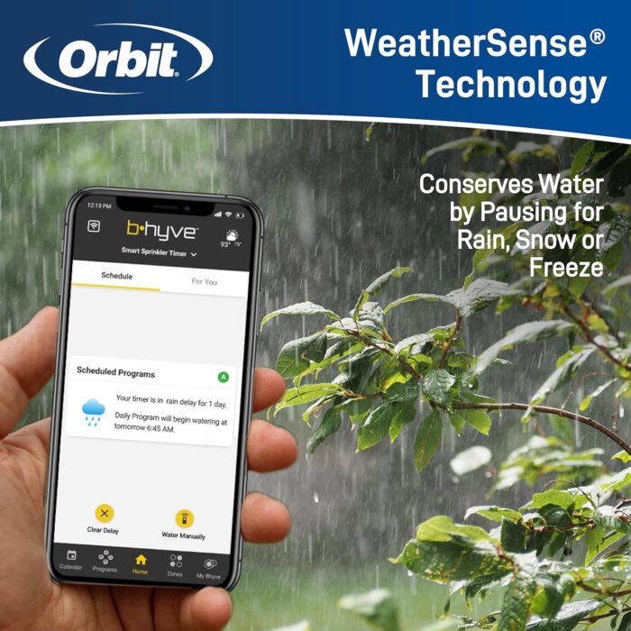 Orbit 57946 B-hyve Smart Indoor/Outdoor 6-Station WiFi Sprinkler System Controller - Image 5