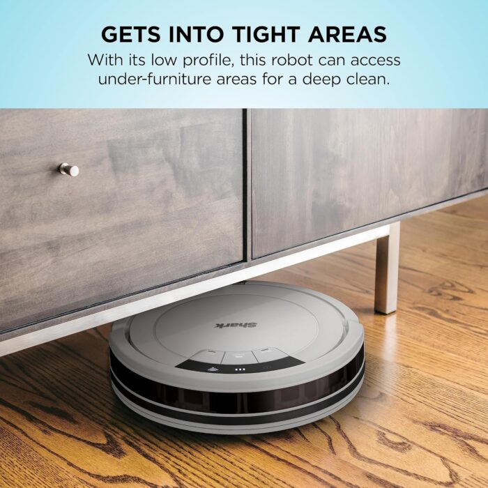 Shark AV752 ION Robot Vacuum, Tri-Brush System, Wifi Connected, 120 Min Runtime, Works with Alexa, Multi Surface Cleaning, White - Image 4