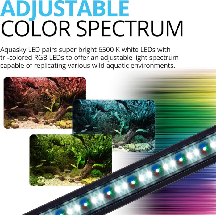 Fluval Aquasky 2.0 LED Aquarium Lighting, 27 Watts, 36-46 Inches - Image 4