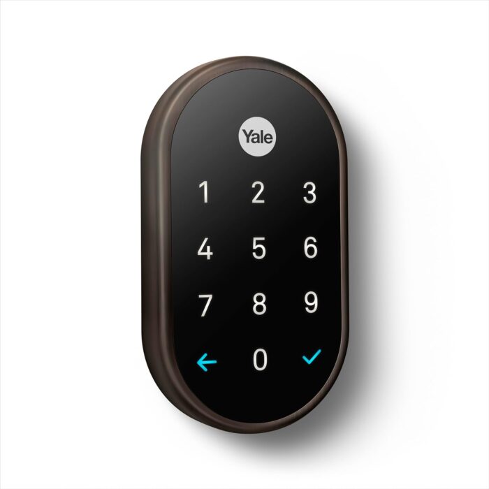 Google Nest x Yale Lock - Tamper-Proof Smart Lock for Keyless Entry - Keypad Deadbolt Lock for Front Door - Oil Rubbed Bronze - Image 2