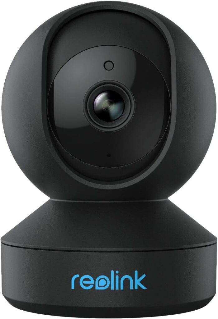REOLINK Indoor Security Camera E1 Pro(Black), 4MP Plug-in Pet Camera Support 2.4/5 GHz WiFi, 360 Degree Auto Tracking Baby/Dog Monitor, Person/Pet Detection, Night Vision, 2 Way Audio, Local Storage
