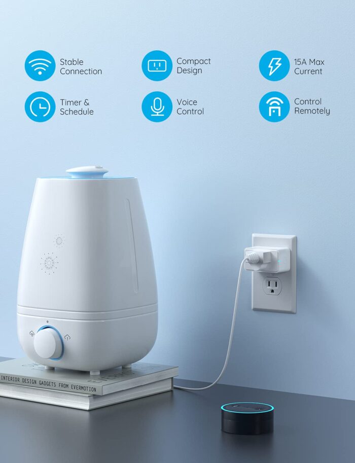 Govee Smart Plug 15A, WiFi Bluetooth Outlets 4 Pack Work with Alexa and Google Assistant, WiFi Plugs with Multiple Timers, Govee Home APP Group Control Remotely, No Hub Required, ETL&FCC Certified - Image 6