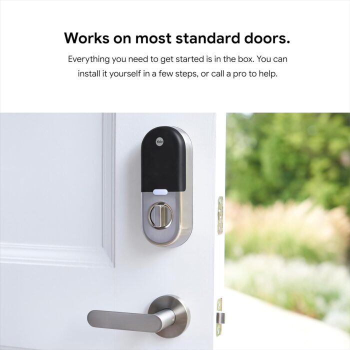 Google Nest x Yale Lock - Tamper-Proof Smart Lock for Keyless Entry - Keypad Deadbolt Lock for Front Door - Satin Nickel - Image 11
