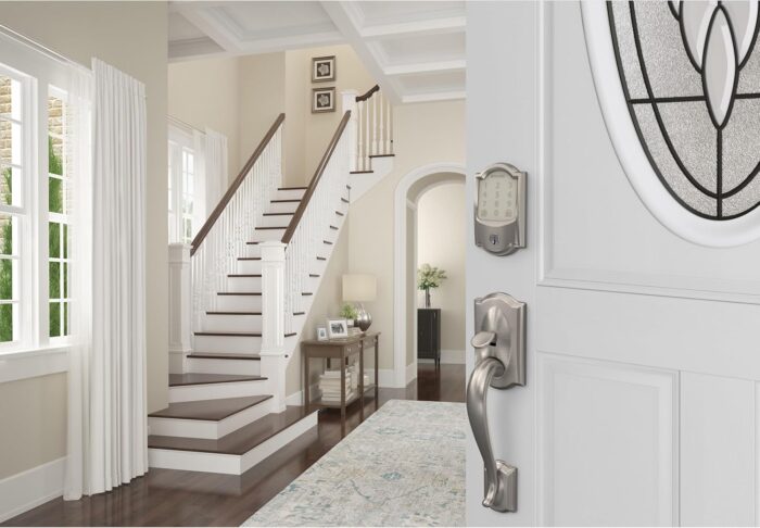 SCHLAGE Encode Smart Wi-Fi Deadbolt with Camelot Trim in Satin Nickel - Image 6
