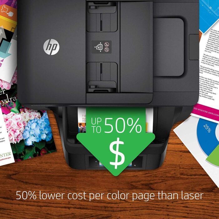 HP OfficeJet Pro 8720 All-in-One Wireless Printer, HP Instant Ink or Amazon Dash replenishment ready - Black (M9L74A) - Image 7