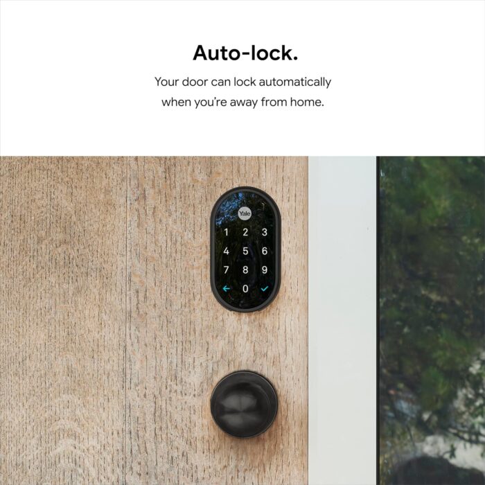 Google Nest x Yale Lock - Tamper-Proof Smart Lock for Keyless Entry - Keypad Deadbolt Lock for Front Door - Oil Rubbed Bronze - Image 7