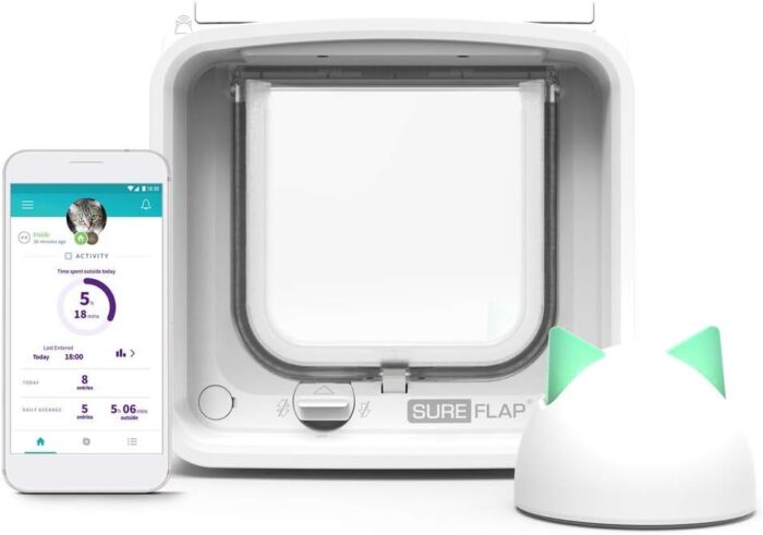 SureFlap Microchip Cat Door Connect with Hub Bundle - Door Opening: The Microchip Cat Door Flap Opening is 5 5/8" (w) by 4 3/4" (h
