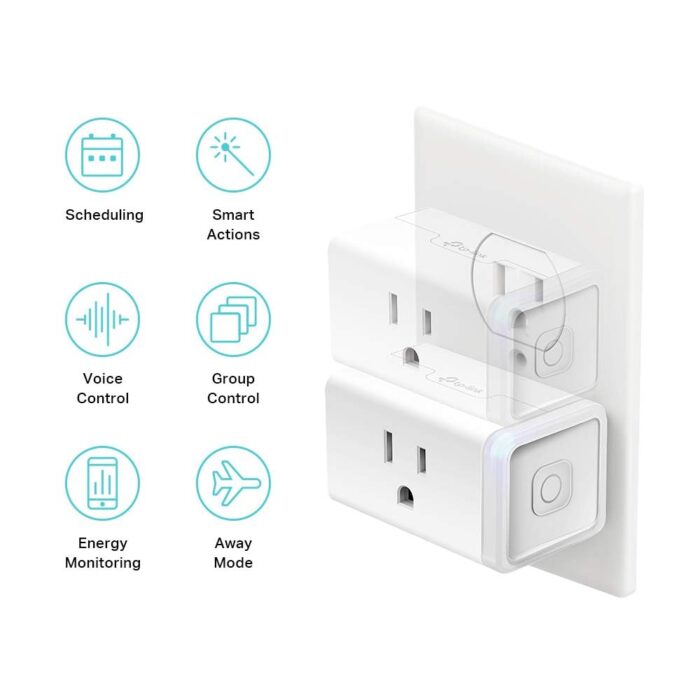 Kasa Smart Plug Mini with Energy Monitoring, Smart Home Wi-Fi Outlet Works with Alexa, Google Home & IFTTT, Wi-Fi Simple Setup, No Hub Required (KP115), White - Image 3