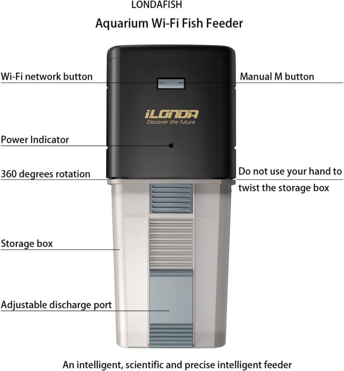 LONDAFISH Fish Feeder, Plastic, Multiple Pets - Image 5