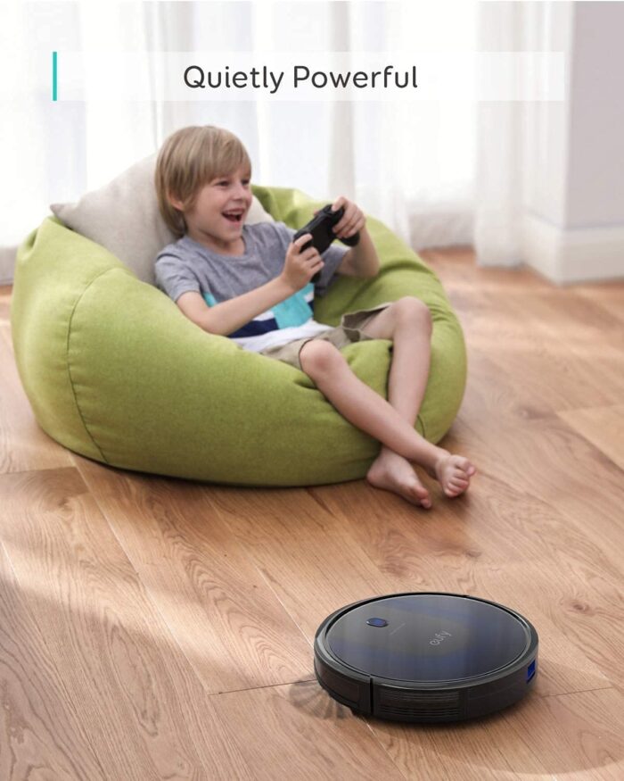 Eufy BoostIQ RoboVac 15C MAX, Wi-Fi Connected, Super-Thin, 2000Pa Suction, Quiet, Self-Charging Robotic Vacuum Cleaner, Cleans Hard Floors to Medium-Pile Carpets, Black (Renewed) - Image 6