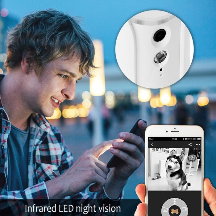 SKYMEE Dog Camera Treat Dispenser,WiFi Full HD Pet Camera with Two-Way Audio and Night Vision,Compatible with Alexa (2.4G WiFi ONLY) (Petalk AI) - Image 8