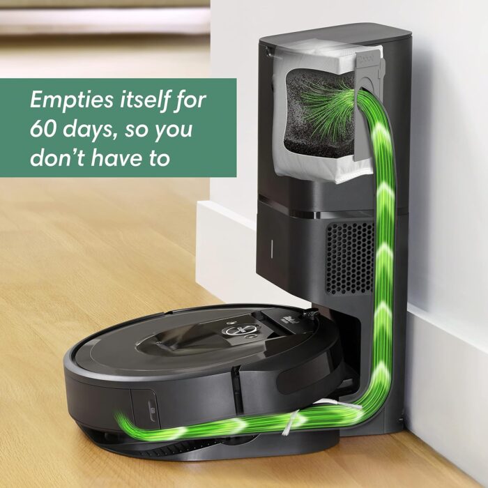 iRobot Roomba i7+ (7550) Robot Vacuum with Automatic Dirt Disposal - Empties Itself for up to 60 Days, Wi-Fi Connected, Smart Mapping, Works with Alexa, Ideal for Pet Hair, Carpets, Hard Floors - Image 2