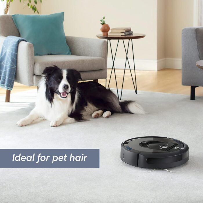 iRobot Roomba i7+ (7550) Robot Vacuum with Automatic Dirt Disposal - Empties Itself for up to 60 Days, Wi-Fi Connected, Smart Mapping, Works with Alexa, Ideal for Pet Hair, Carpets, Hard Floors - Image 10