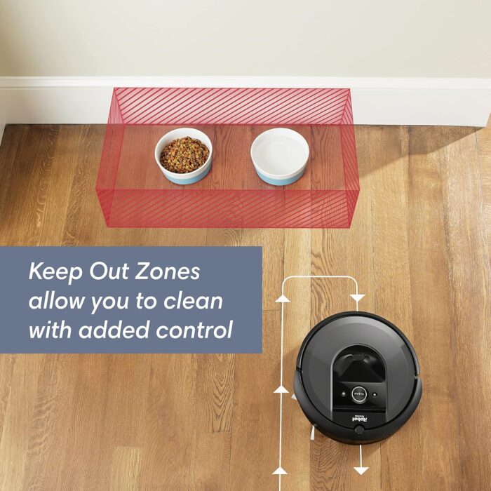 iRobot Roomba i7+ (7550) Robot Vacuum with Automatic Dirt Disposal - Empties Itself for up to 60 Days, Wi-Fi Connected, Smart Mapping, Works with Alexa, Ideal for Pet Hair, Carpets, Hard Floors - Image 9
