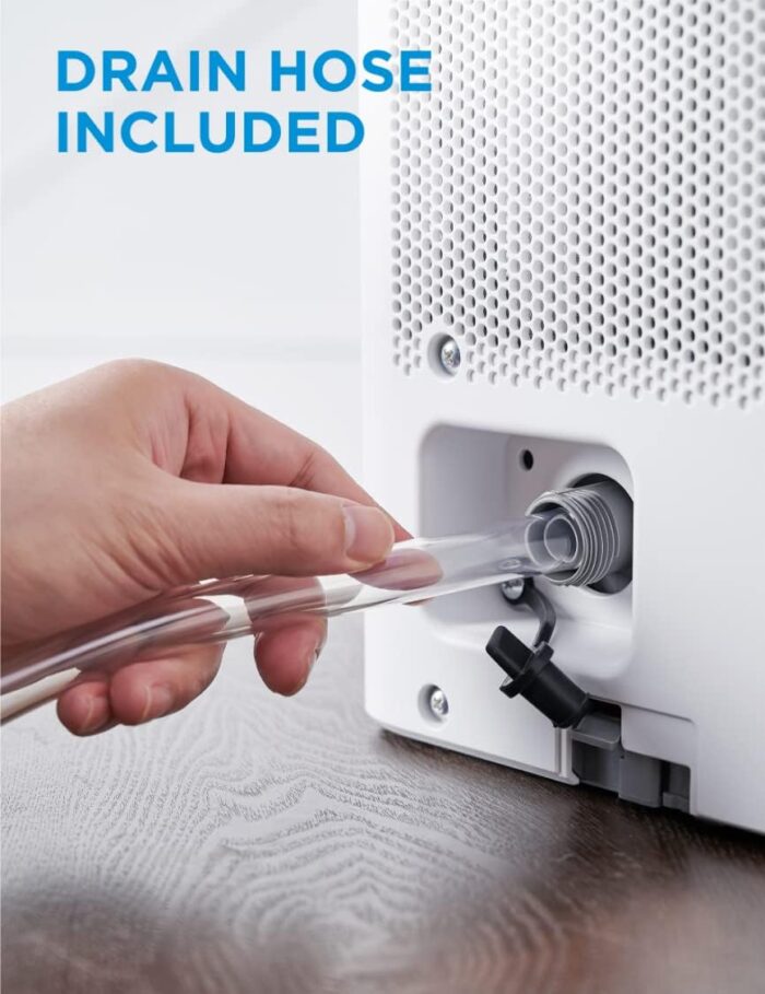 Midea Cube 35 Pint Dehumidifier for Basement and Rooms at Home for up to 3,500 Sq. Ft., Smart Control, Compatible with Alexa (White), Drain Hose Included, ENERGY STAR Most Efficient 2023 - Image 7