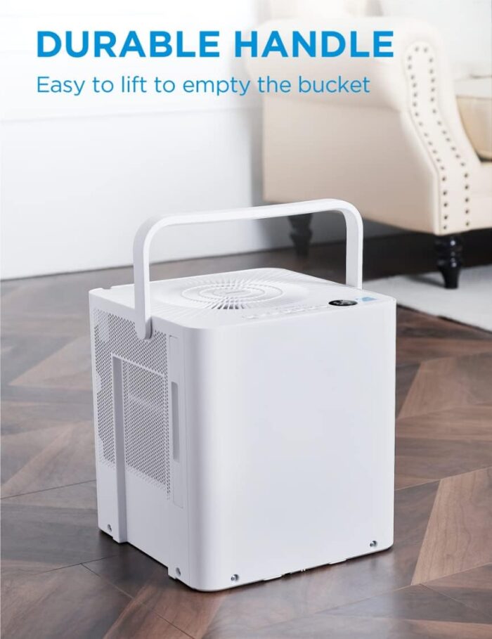 Midea Cube 35 Pint Dehumidifier for Basement and Rooms at Home for up to 3,500 Sq. Ft., Smart Control, Compatible with Alexa (White), Drain Hose Included, ENERGY STAR Most Efficient 2023 - Image 9