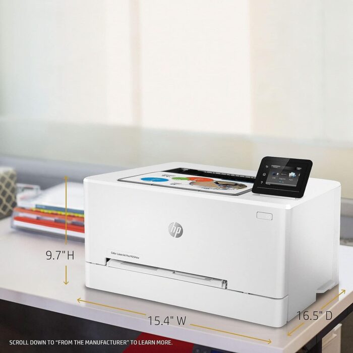 HP LaserJet Pro M254dw Wireless Color Laser Printer, Works with Alexa (T6B60A) - Image 4