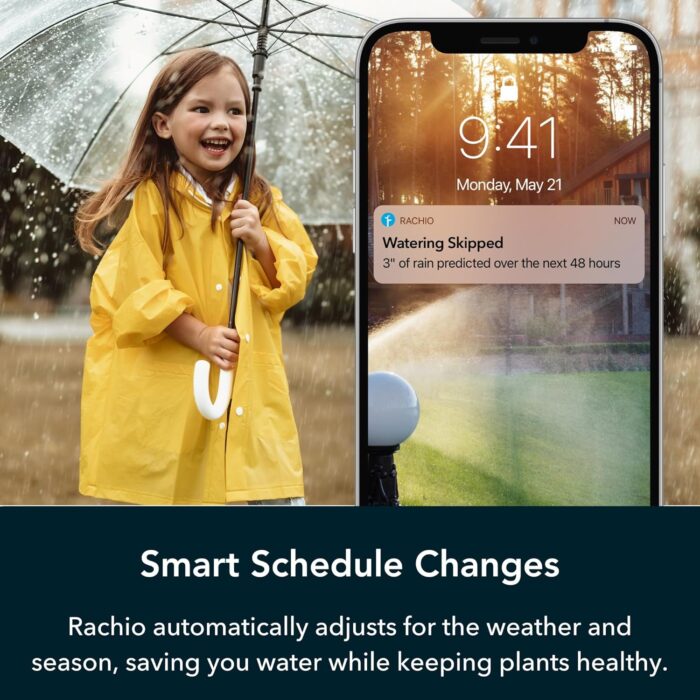 Rachio 3 Smart Bundle: Includes Rachio 3rd Generation-16 Zone Smart Sprinkler Controller (Alexa Compatible w/ Hyperlocal Weather Intelligence Plus & Rain Skip) & Rachio Weatherproof Outdoor Enclosure - Image 8