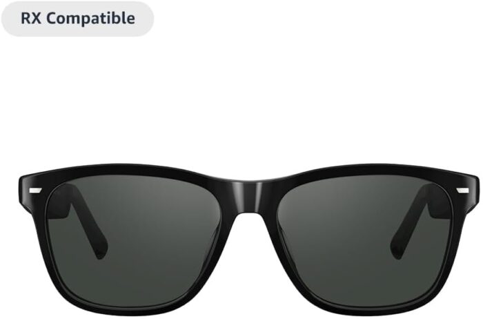 Amazon Echo Frames, an Alexa device (newest model), Smart glasses with Alexa, Square frames in Classic Black with polarized sunglass lenses - Image 2