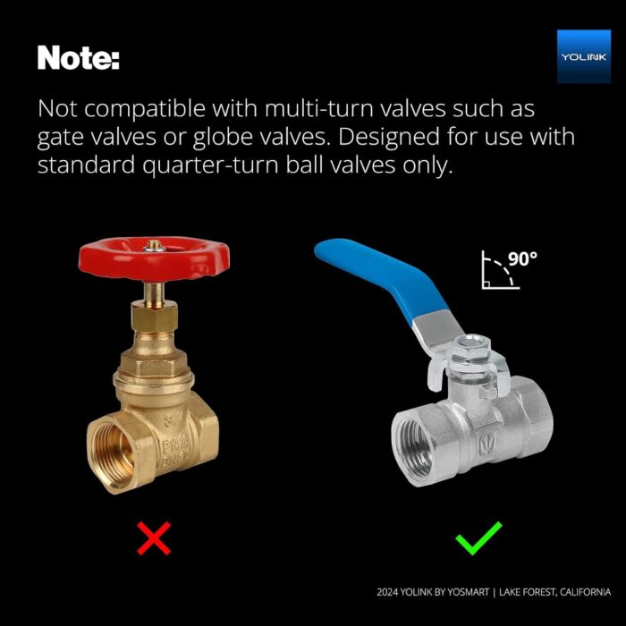 YoLink Smart Water Valve Controller, with Valve Operator, Easy No-Plumber DIY Installation, Remote Control, Compatible with Alexa/Google Assistant, IFTTT - YoLink Hub Required - Image 4