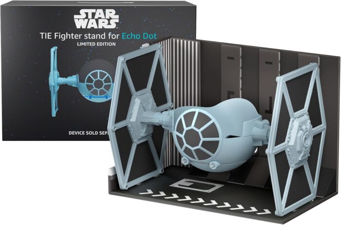STAR WARS Echo Dot Bundle: Includes Echo Dot (5th Gen, 2022 release) | Charcoal and Limited Edition STAR WARS TIE Fighter Stand - Image 6