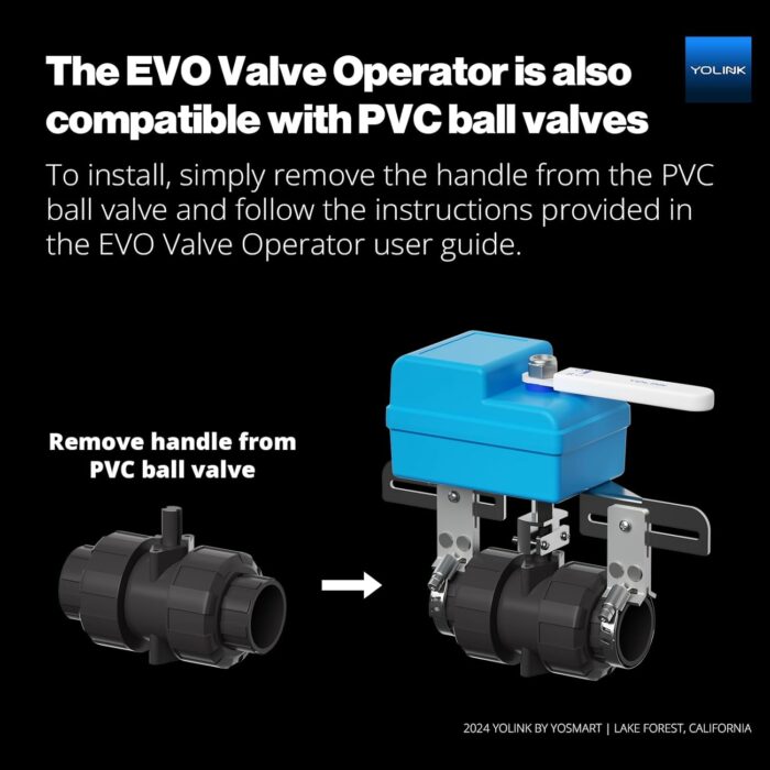 YoLink Smart Water Valve Controller, with Valve Operator, Easy No-Plumber DIY Installation, Remote Control, Compatible with Alexa/Google Assistant, IFTTT - YoLink Hub Required - Image 3