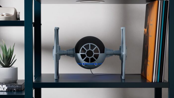 STAR WARS Echo Dot Bundle: Includes Echo Dot (5th Gen, 2022 release) | Charcoal and Limited Edition STAR WARS TIE Fighter Stand - Image 3