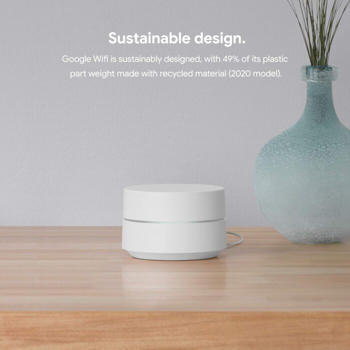 Google Wifi - AC1200 - Mesh WiFi System - Wifi Router - 1500 Sq Ft Coverage - 1 pack - Image 8