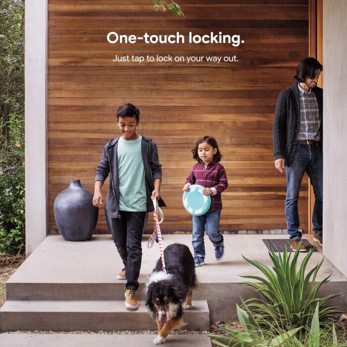 Google Nest x Yale Lock - Tamper-Proof Smart Lock for Keyless Entry - Keypad Deadbolt Lock for Front Door - Works with Nest Secure Alarm System - Polished Brass - Image 2